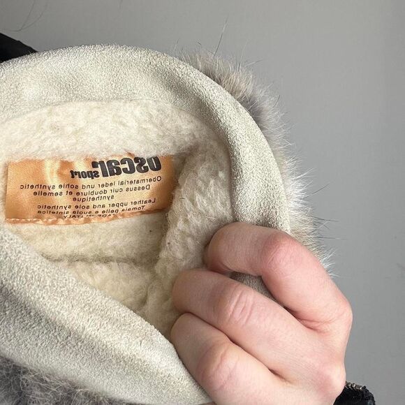 Vintage Y2K Oscar Sport Genuine Fur Made in Italy Winter Boots - Picture 8 of 8